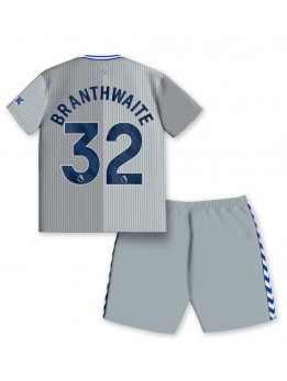 Everton Jarrad Branthwaite #32 Ausweichtrikot für Kinder 2023-24 Kurzarm (+ Kurze Hosen)